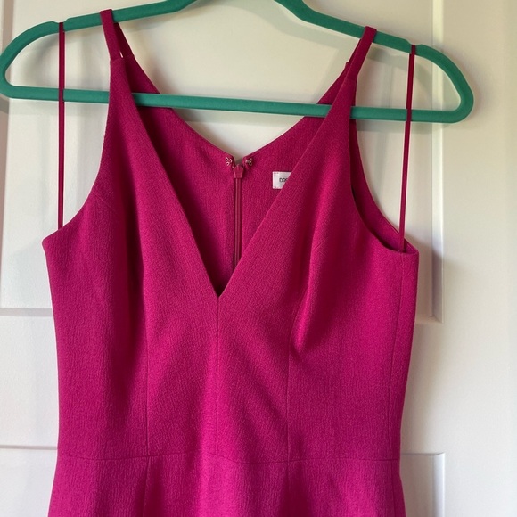 NWOT Dress the Population Iris Midi Dress in Bright Fuschia Size XS - Picture 3 of 8